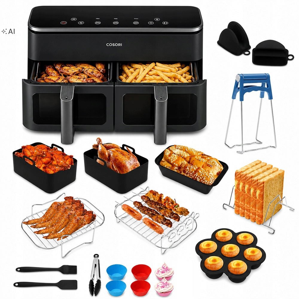 Sada 19 doplňků pro Air Fryer Ninja Dual Zone silikon