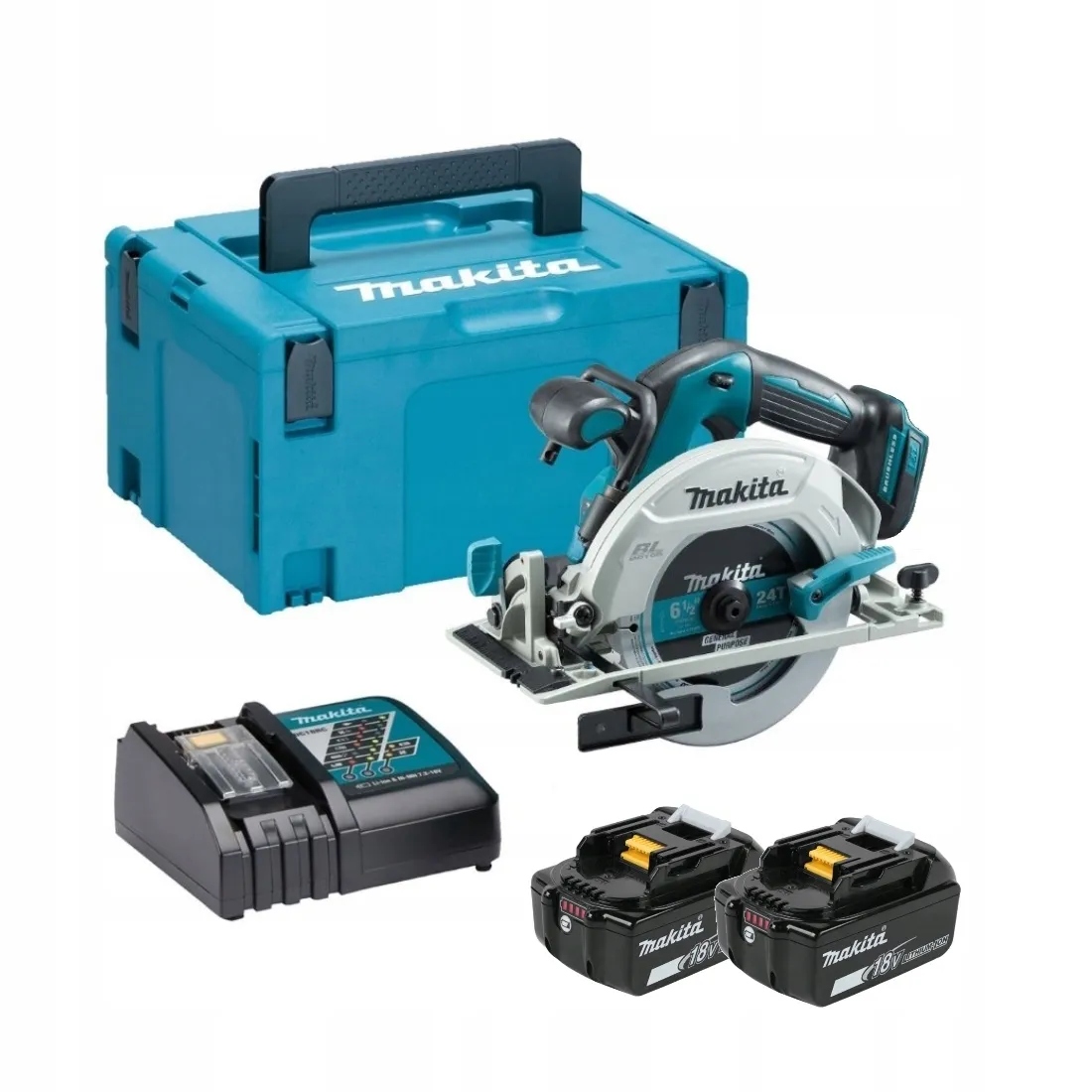 Pilarka Tarczowa Akumulatorowa 165MM 18V Bldc 2*5.0*AH DHS680RTJ Makita