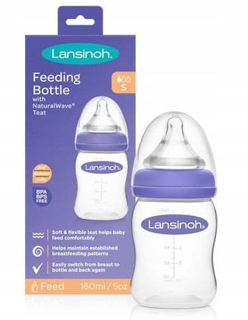

Lansinoh Butelka antykolkowa smoczek S wolny 160ml