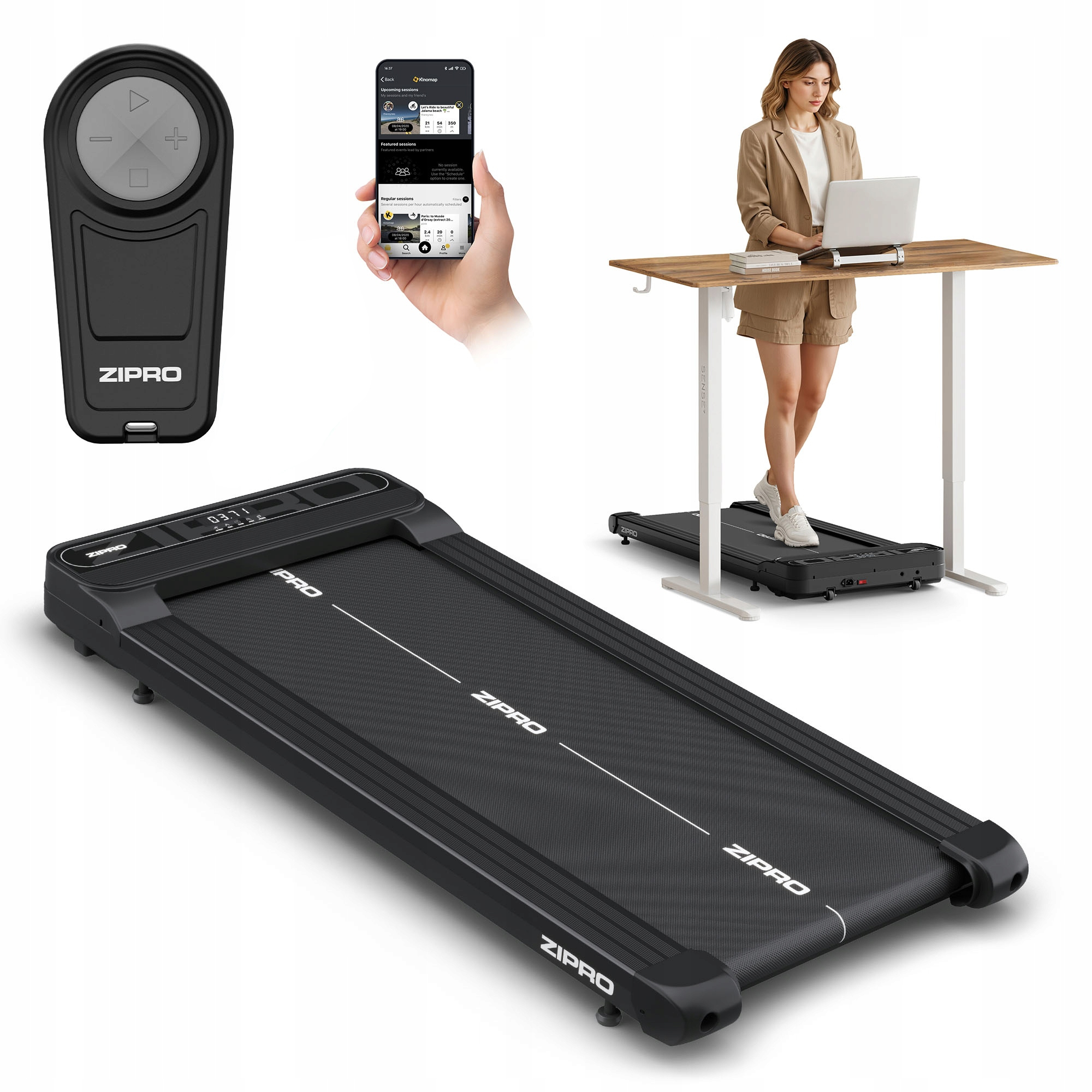 Bieżnia Elektryczna Domowa do chodzenia Pod biurko łóżko Zipro Catwalk