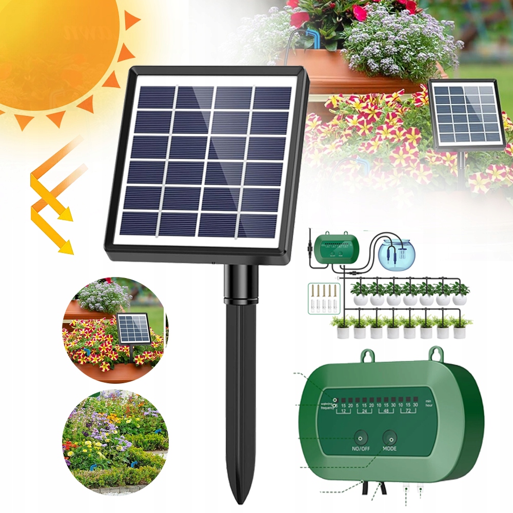 Sada Pro Automatické Solární Zavlažování Pro Pokojové Rostliny