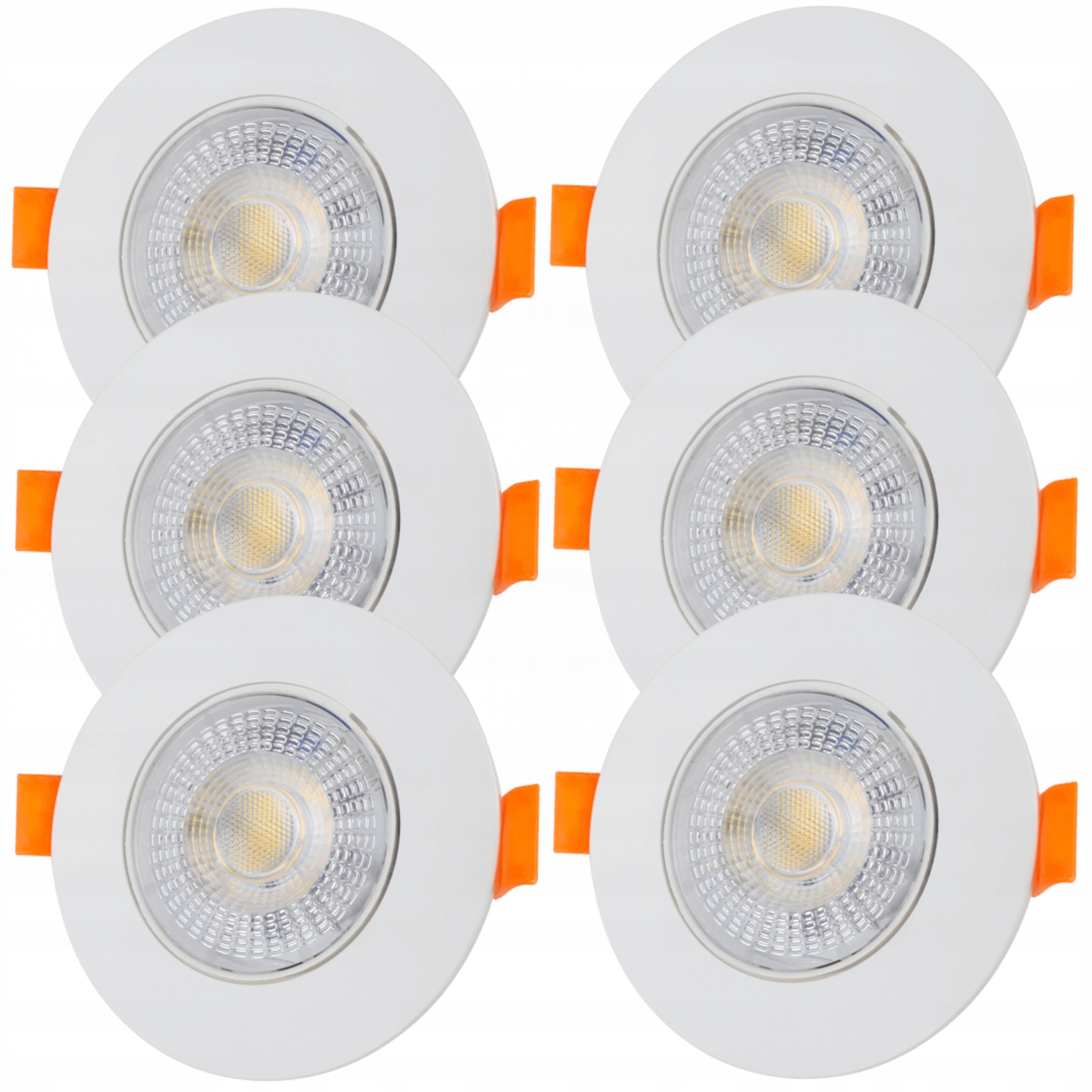 Oprawa Halogenowa Ruchoma Okrągła Biała Panel 3W 5W 7W Zmienna Barwa 6x