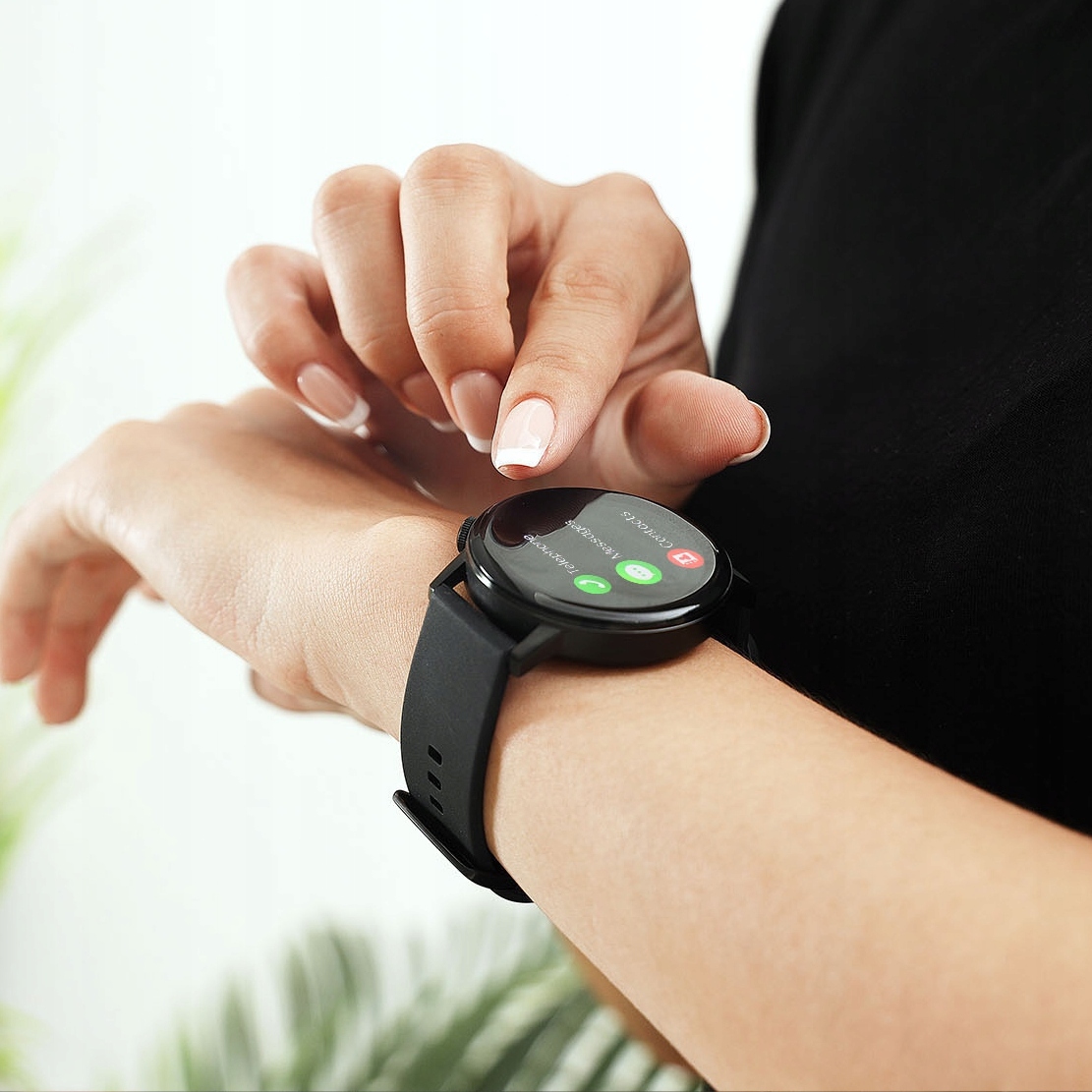 SMARTWATCH ZEGAREK DAMSKI ROZMOWY EKG PULS PL MENU Komunikacja Bluetooth NFC