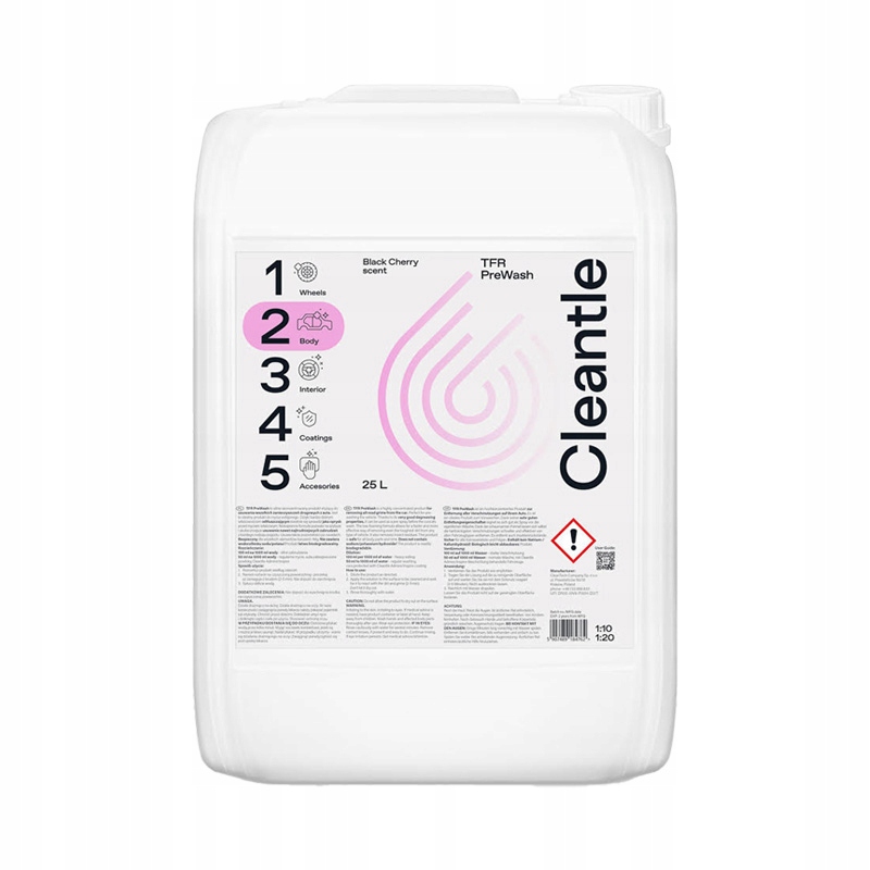 CLEANTLE TFR Traffic Film Remover 25l Preparat do Mycia Wstępnego