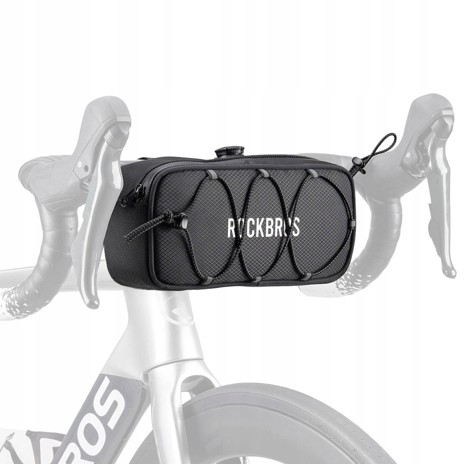 Taška cyklistická brašna na řídítka, voděodolná, 1.9 l černá