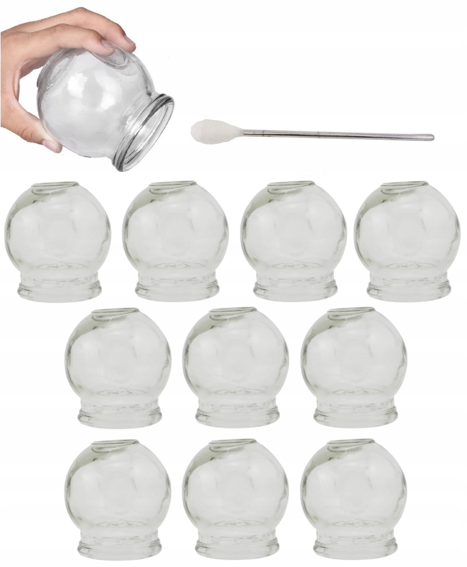 

Bańka Szklana Ogniowa Rozmiar 4 (50MM) 10 Sztuk