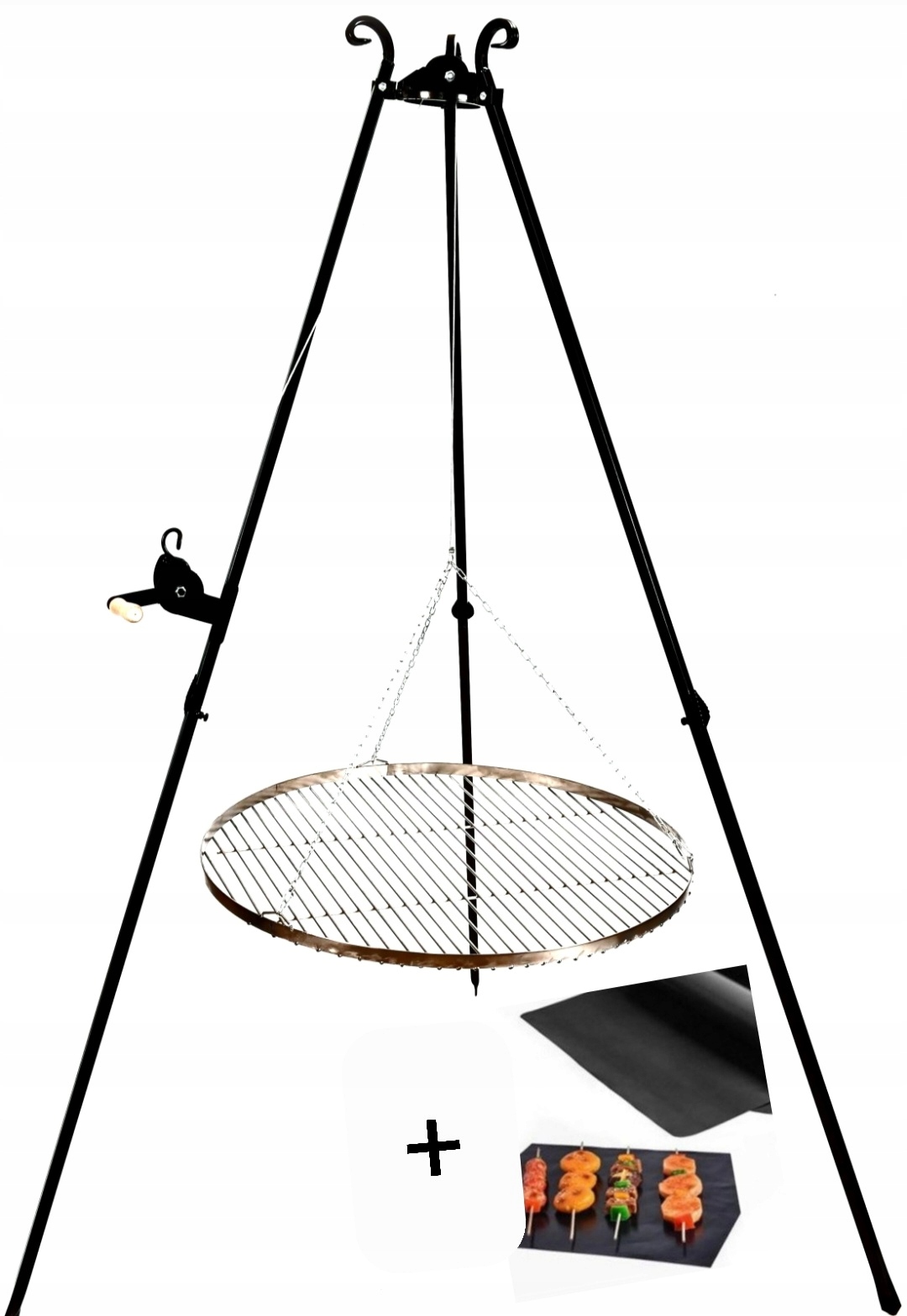 

Grill Nierdzewny Ruszt Okrągły 80cm 2x Wzmacniany