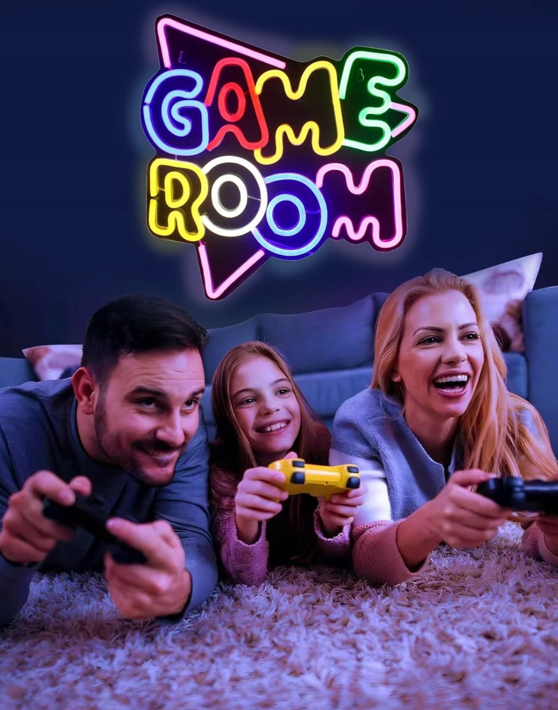 Lampka neonowa LED Game Room USB z pilotem RegMag – Trwała konstrukcja