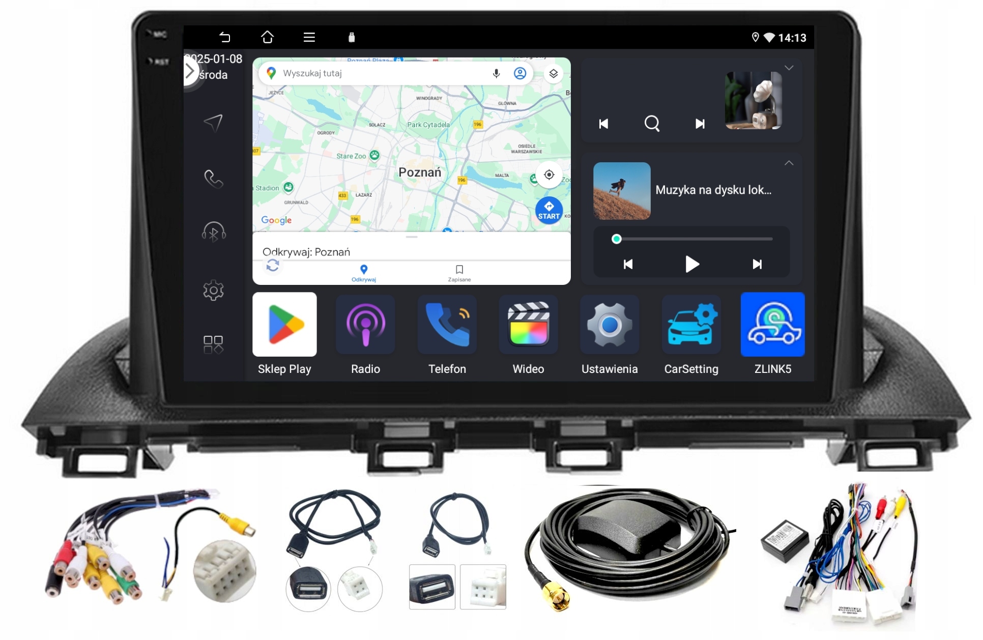 Autorádio Navigácia Mazda 3 2013-2018 Carplay Android 4GB 64GB
