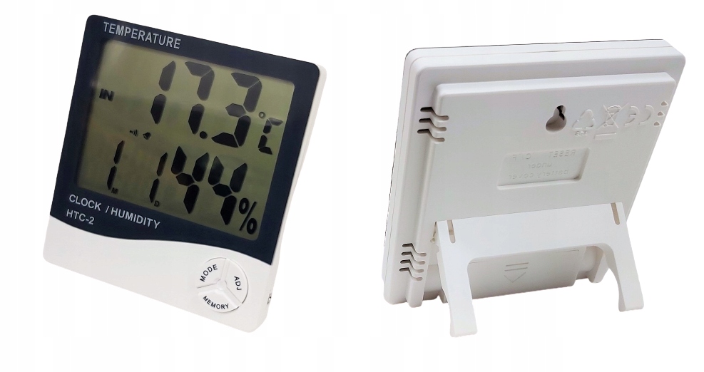 STACJA POGODOWA TERMOMETR BUDZIK HIGROMETR ZEGAR Model K-HTC-2