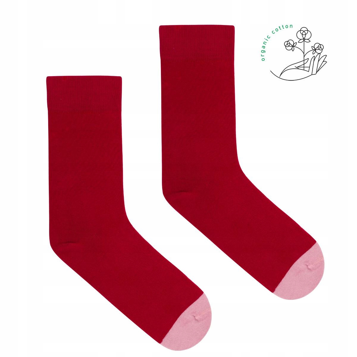 

Skarpetki organiczne malinowe 42-46
