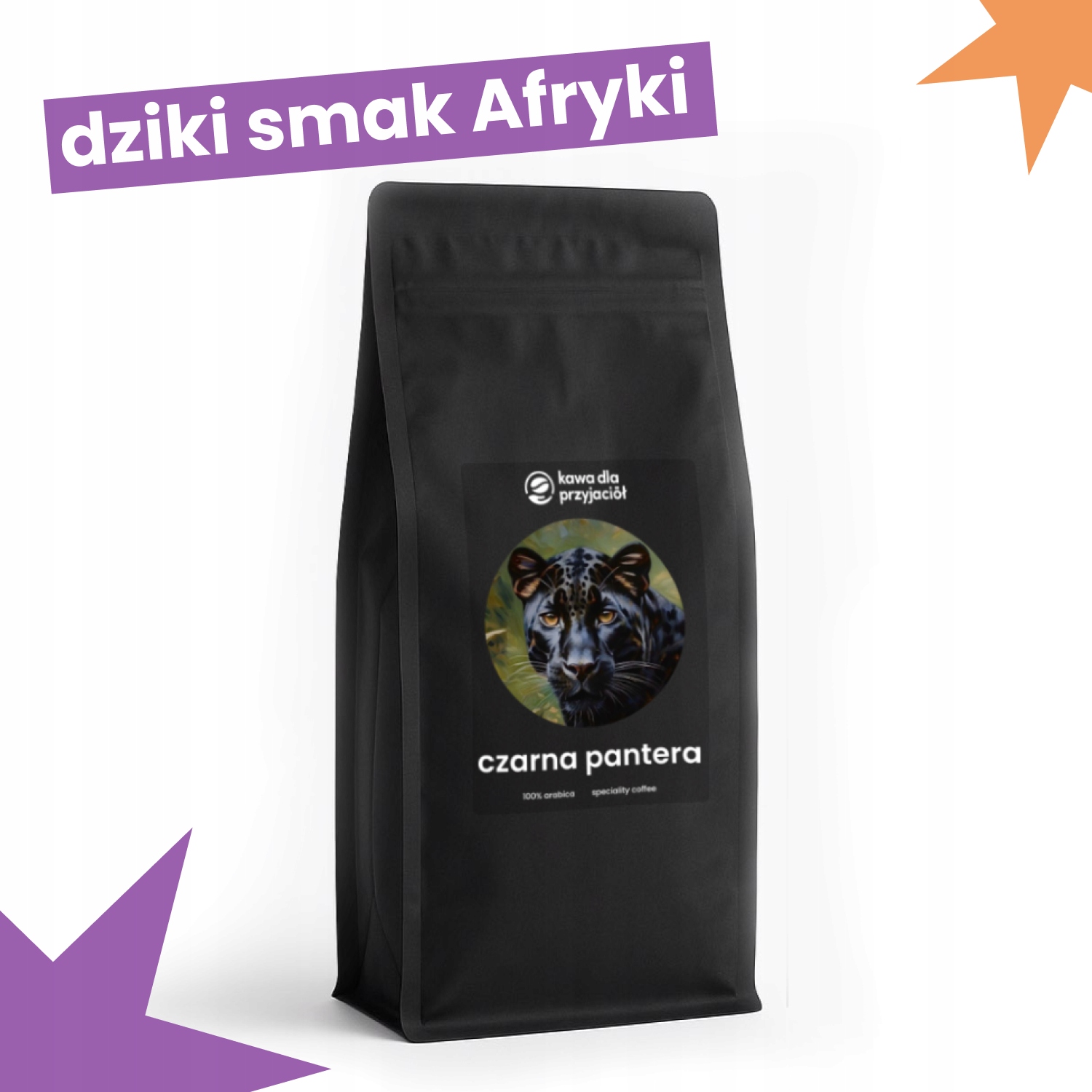 Levně Čerstvě pražená káva 100% arabica speciality z Kamerunu: Černý panter 1 kg