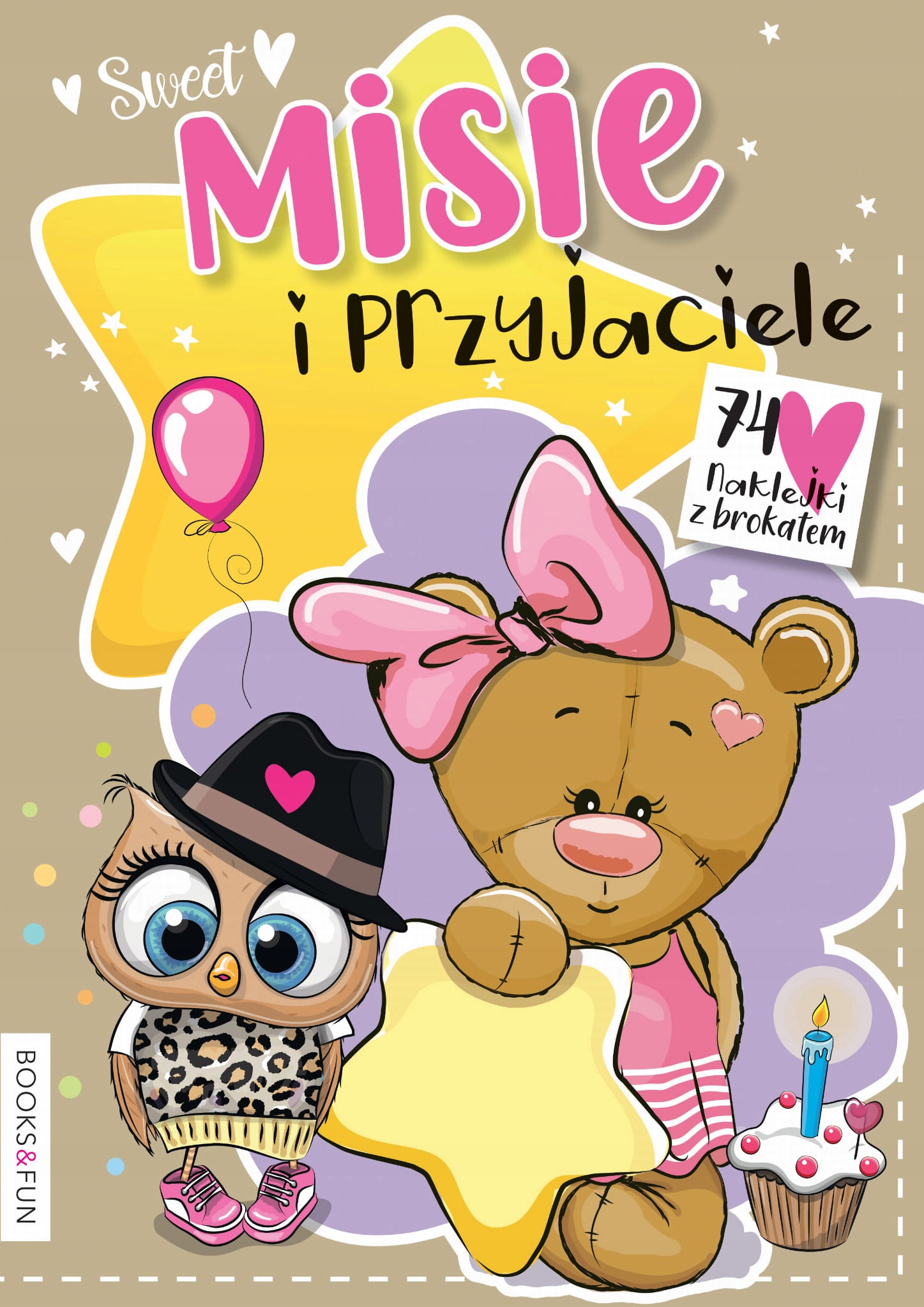 

Misie I Przyjaciele kolorowanka 74 naklejki brokat