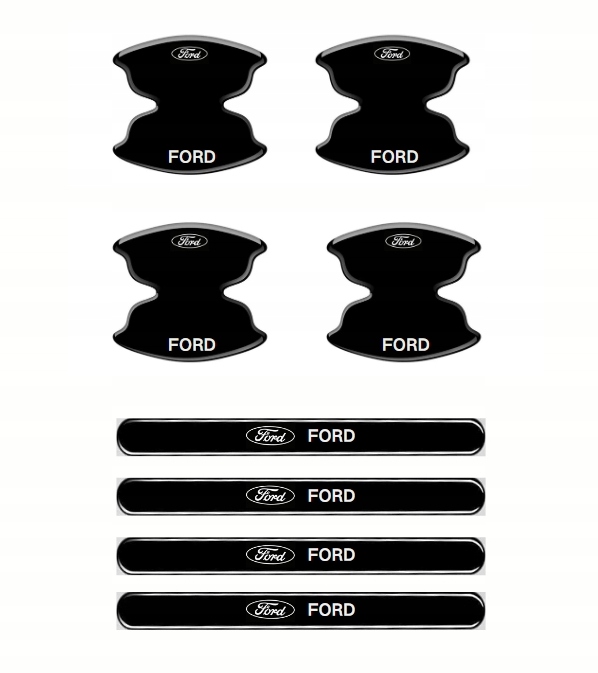 Naklejki Ochronne Na Pod Klamki 8 szt – Bez Śladów Po Usunięciu do ford