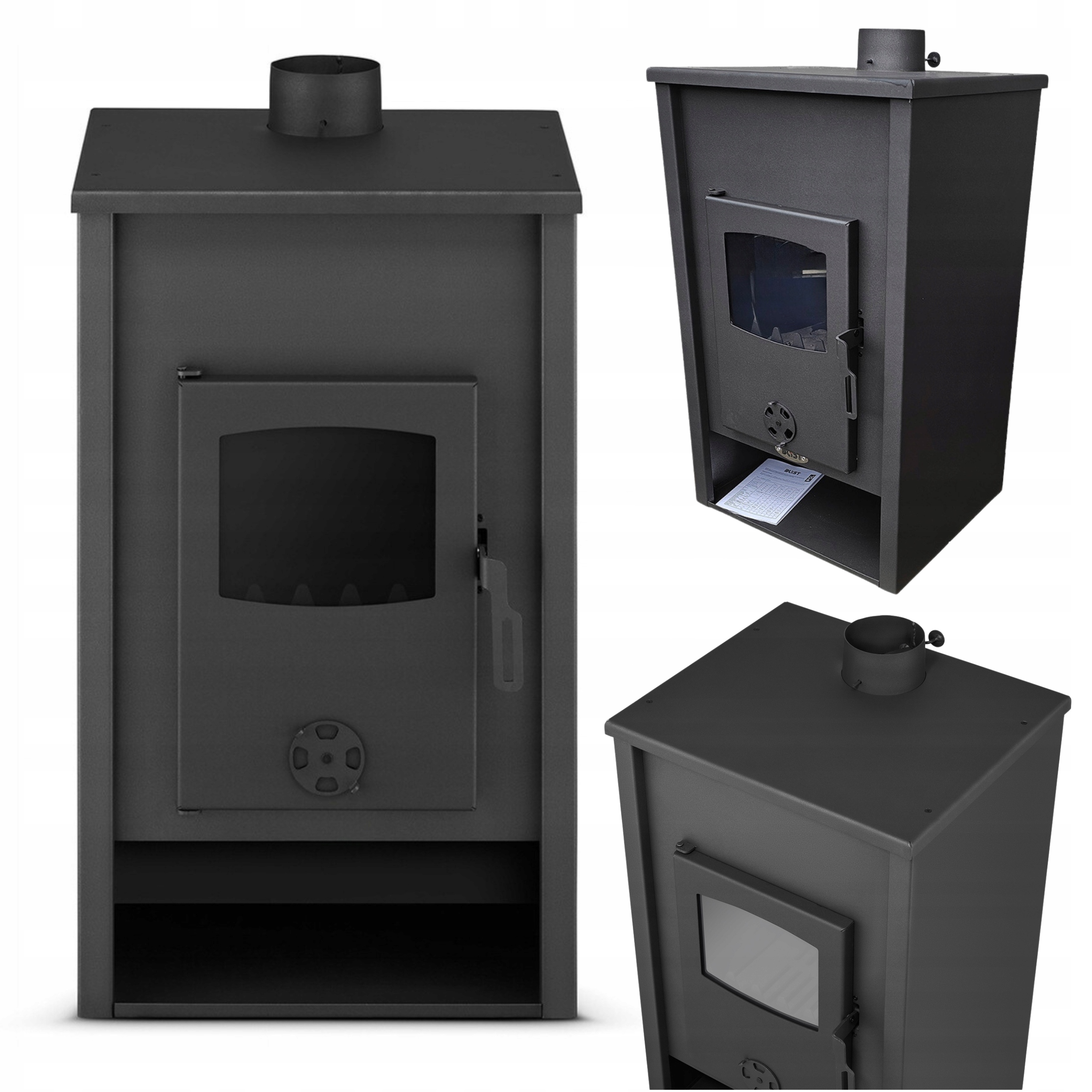 Krb Blist Padova E 19 kW Vodní plášť Kotel Co Ocel Kotlová Kamna