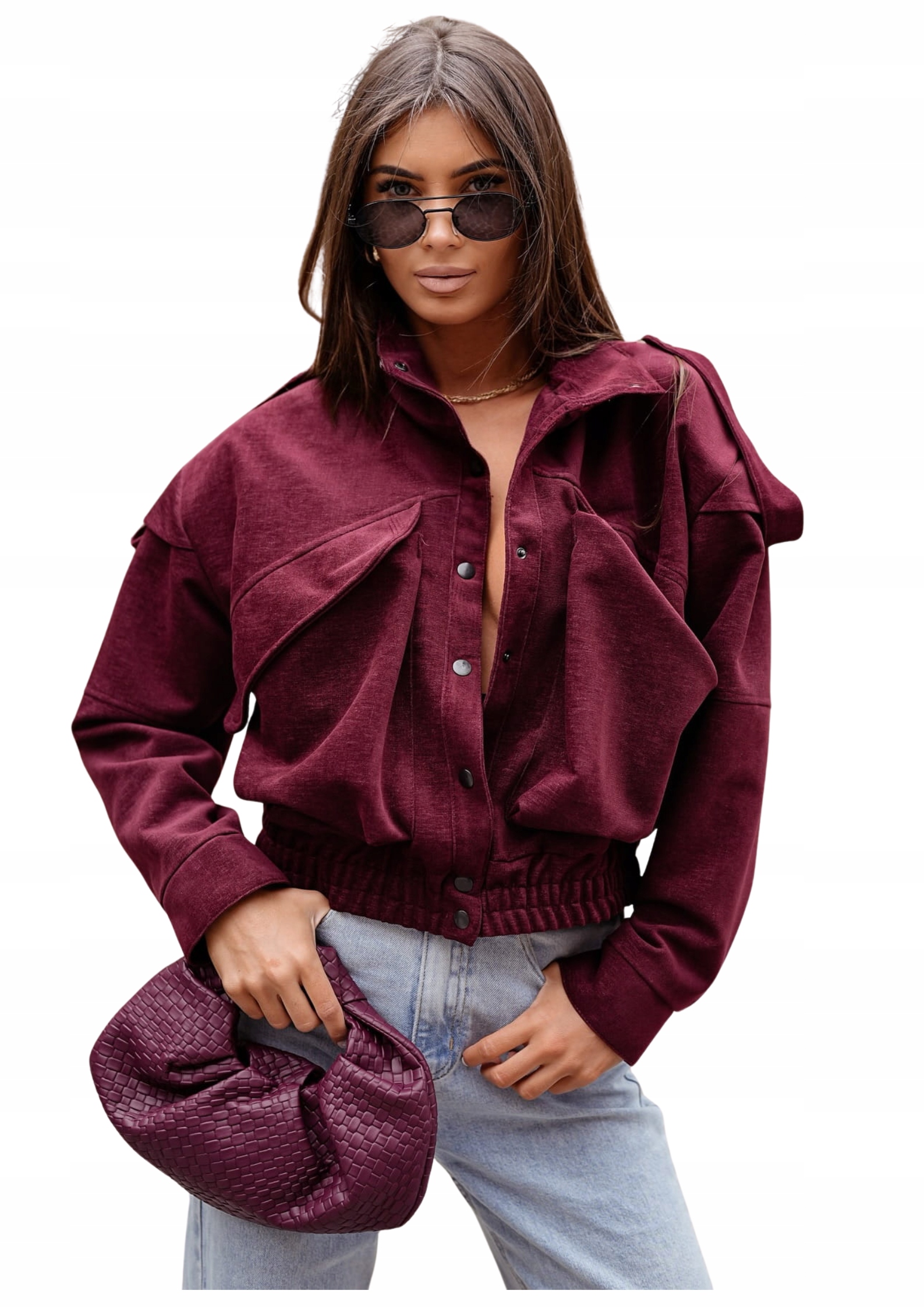 bomber bunda Me Gusta bordó