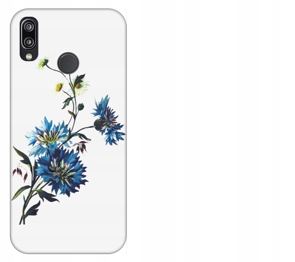 

Etui pokrowiec Huawei P20 Lite Kwiat niebieski akw