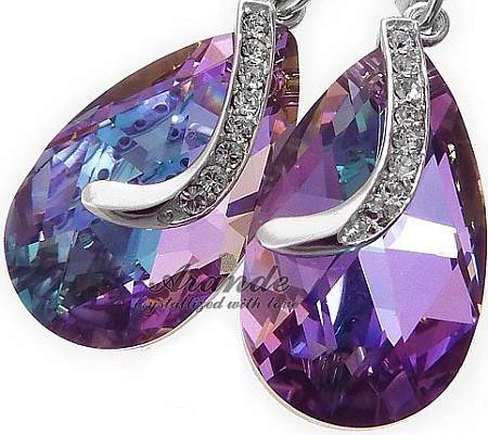 Krystaly Special Náušnice Vitrail Senti Stříbro