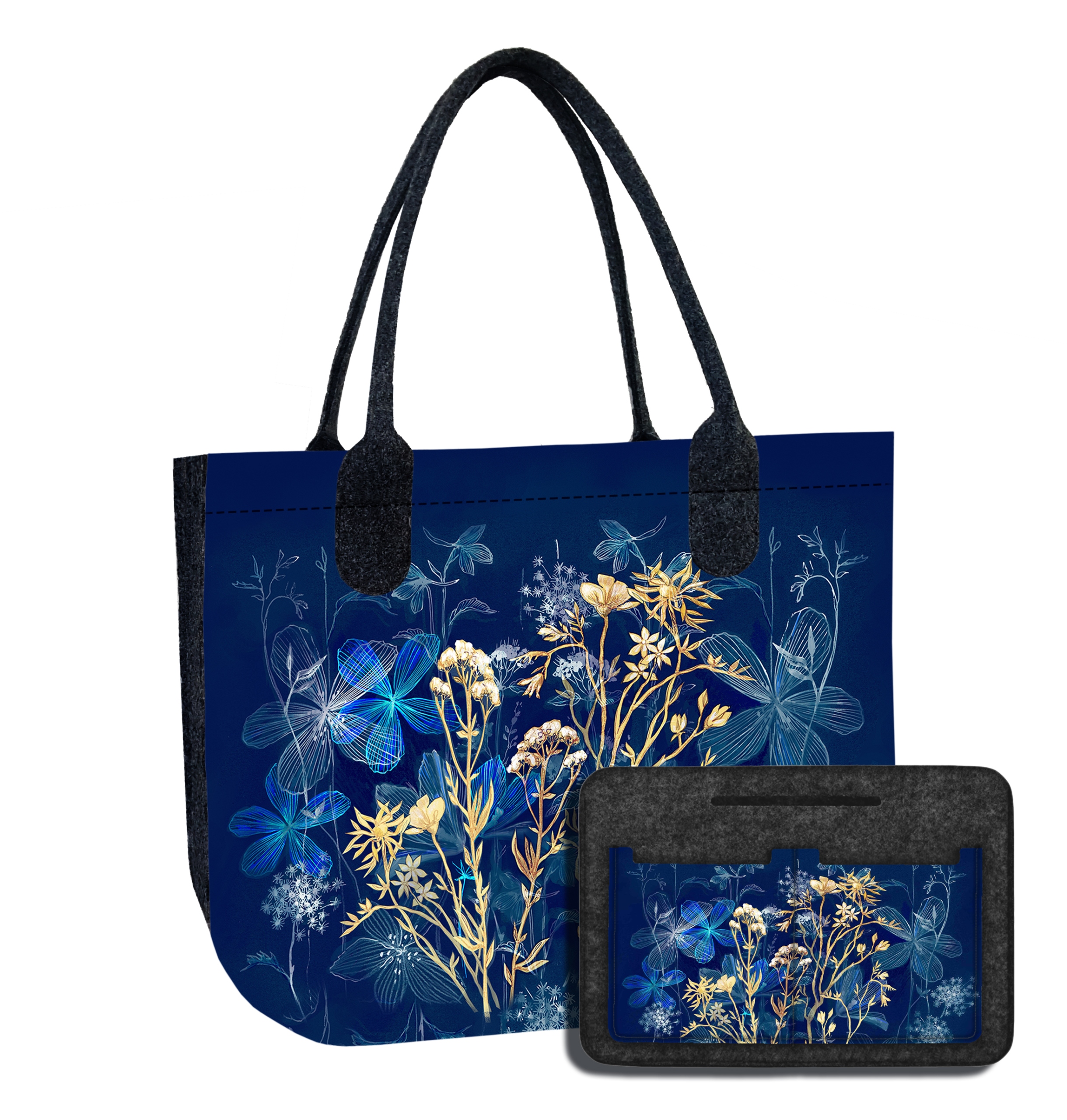 

Zestaw Bertoni Torba Lady XL Midnight organizer