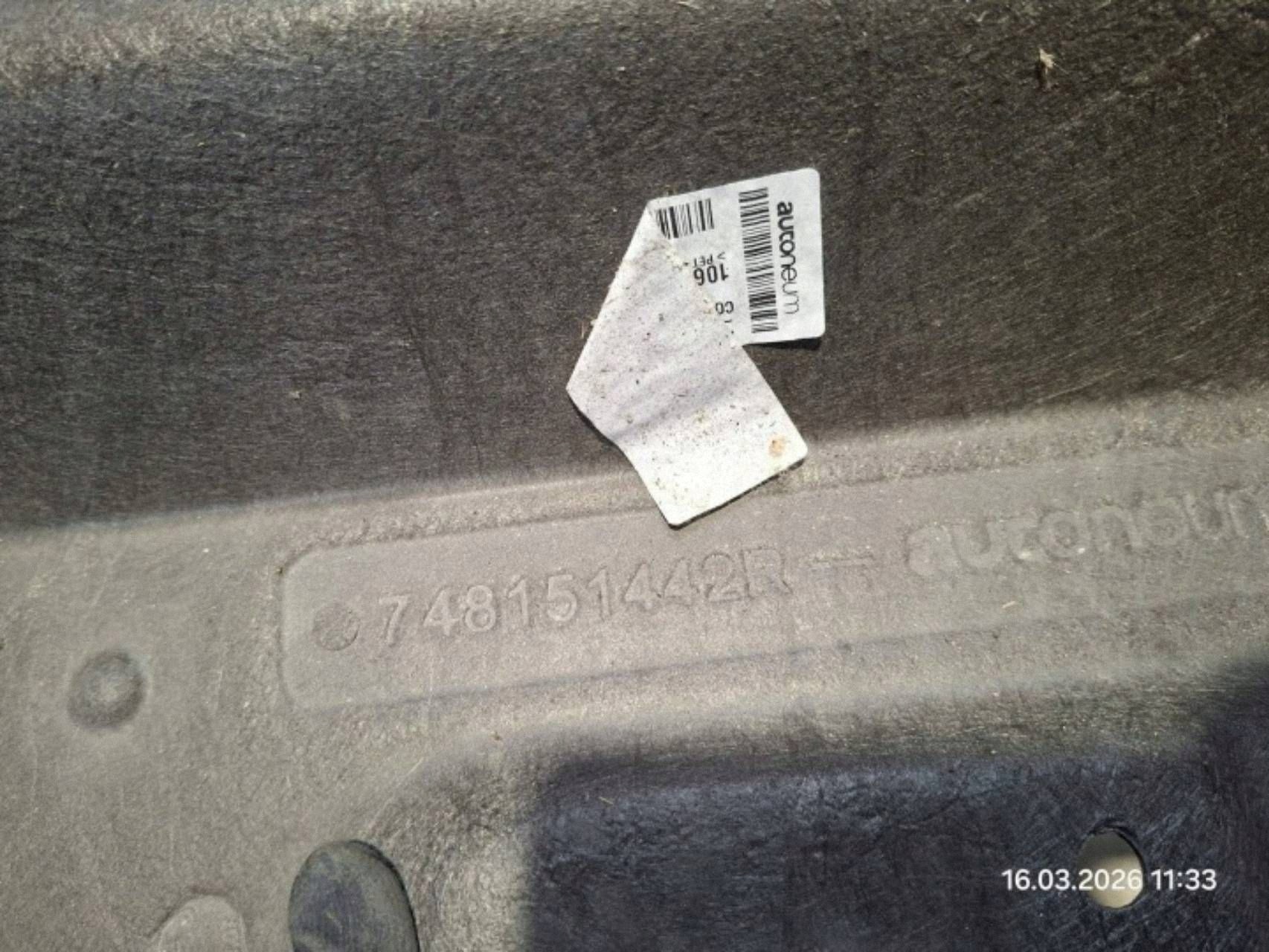 cover chassis side left side Renault Austral Rafale 748151442R