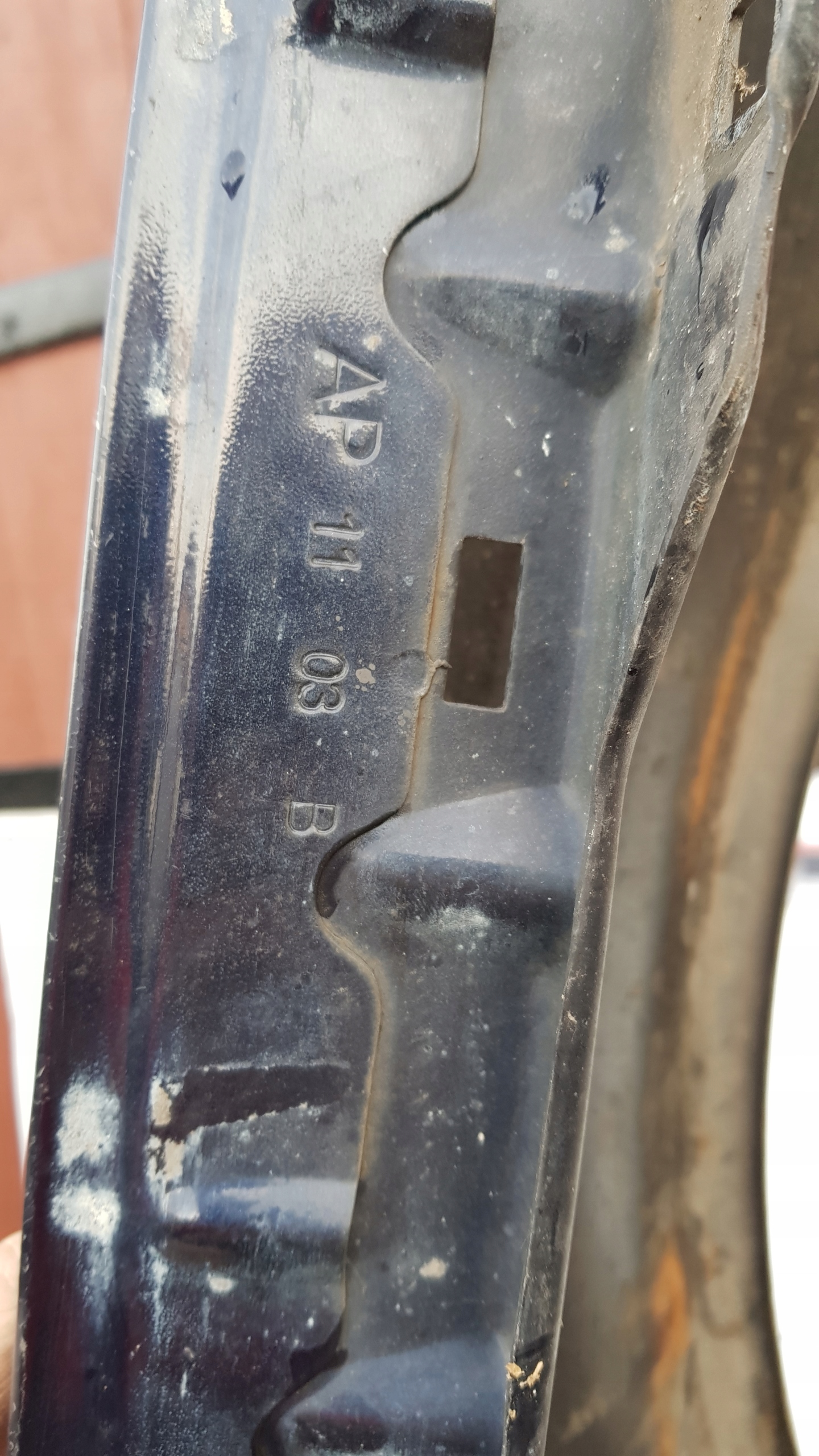 MERCEDES W211 fender left front blue