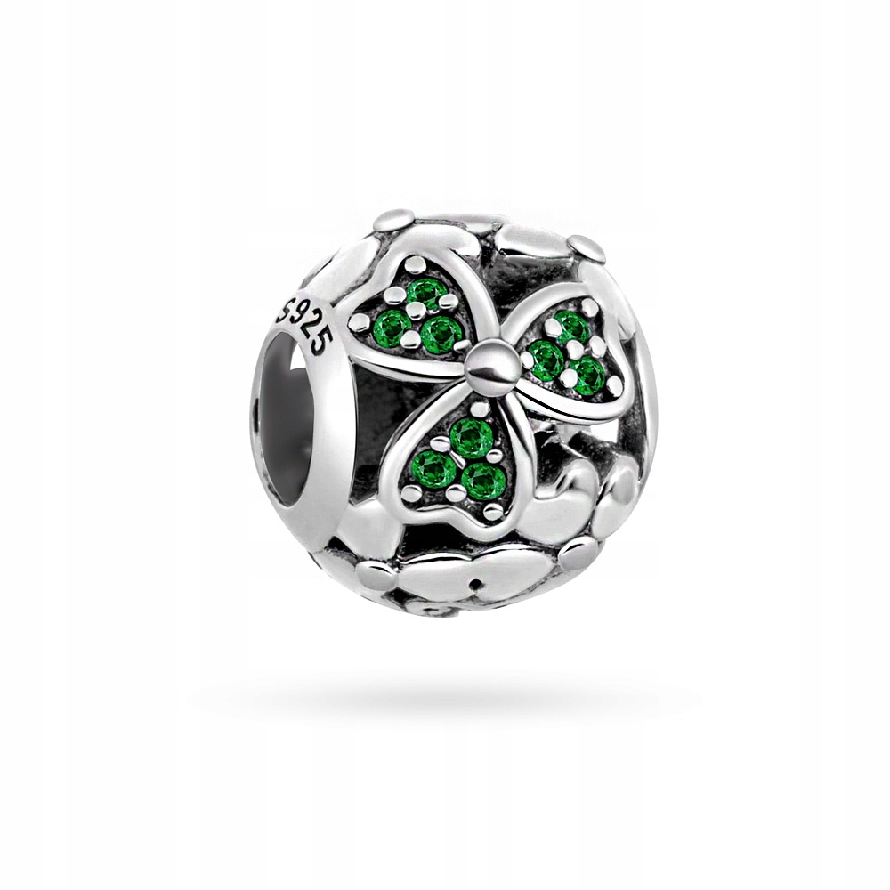 

Srebrna Zawieszka Koralik pr. 925 Charms Kwiatki