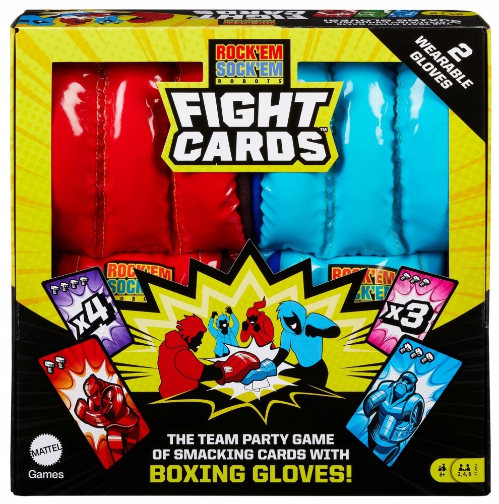 Mattel Walczące Roboty Gra towarzyska z rękawicami bokserskimi HTW64