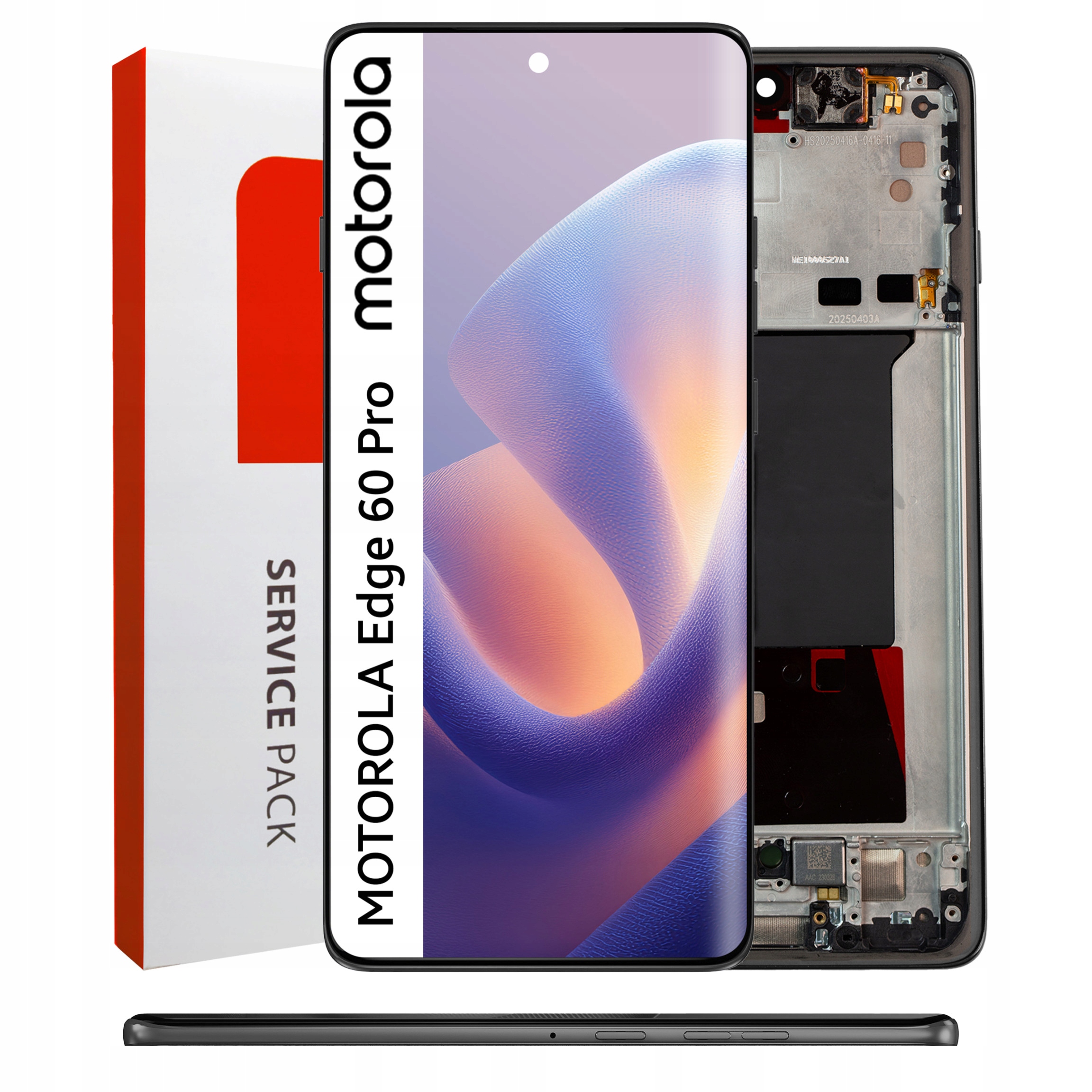 Displej pre Motorola Edge 60 Pro LCD displej Rámček čierny Originál Zila