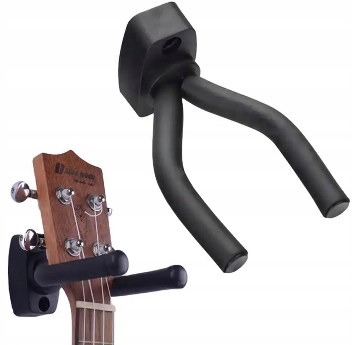 WIESZAK GITAROWY HAK UCHWYT ŚCIENNY STATYW NA GITARĘ STALOWY CZARNY SG1C Marka Aptel