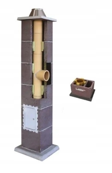 Keramický kouřový komínový systém Leier Basic 14 m fi 220 komínový set +went
