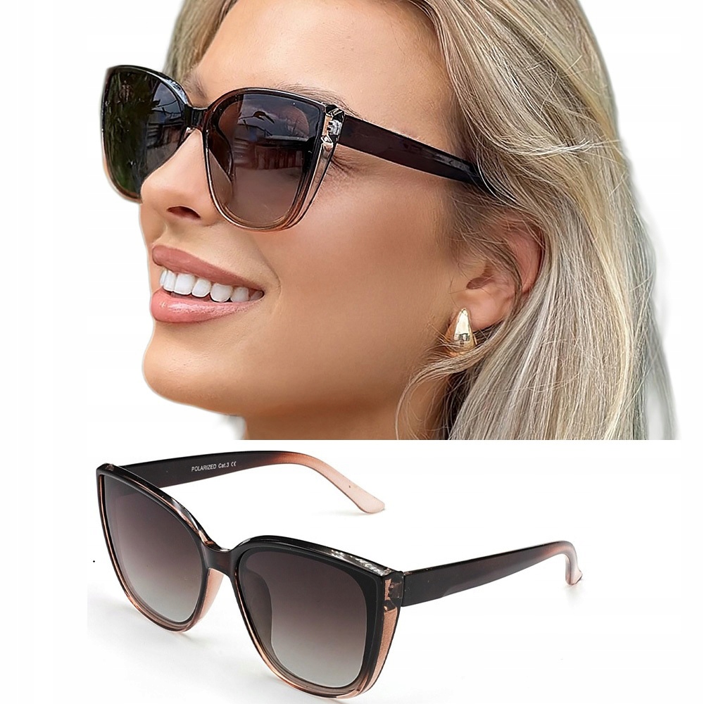 Okulary Przeciwsłoneczne Damskie Polaryzacyjne Filtr Uv 400 Polarzone