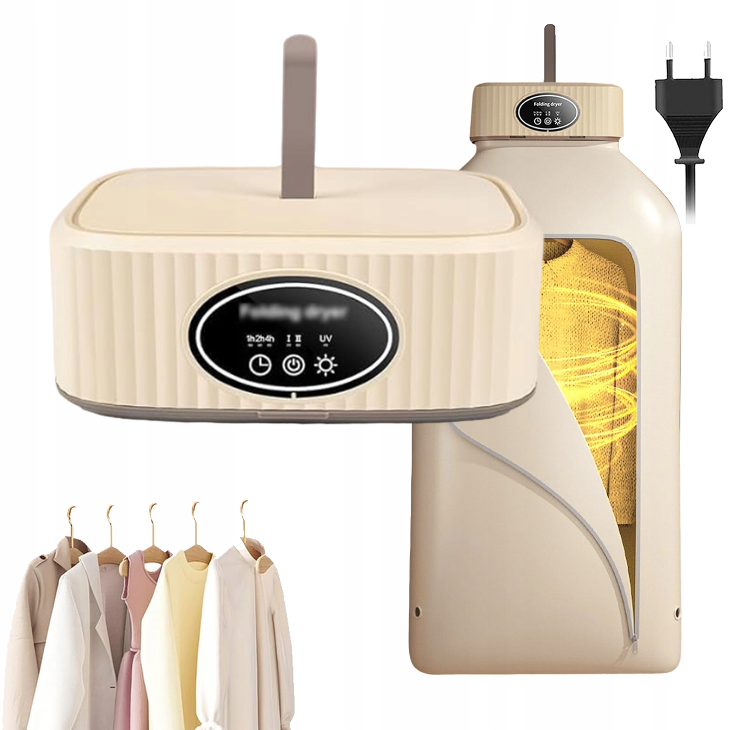 Levně Skládací Sušák Na Prádlo 600 W Nízká Hladina Hluku 360° Uv Dezinfekce