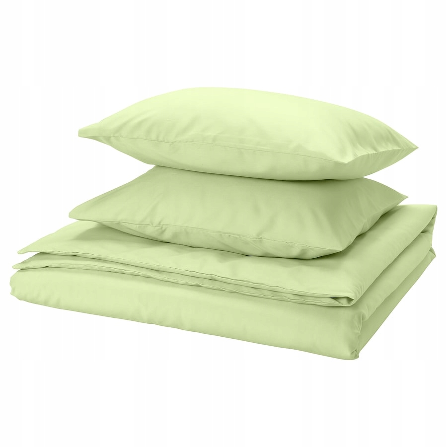 Ikea povlak na přikrývku 2 povlaky Piltandvinge světle zelený 200x200/50x60 cm