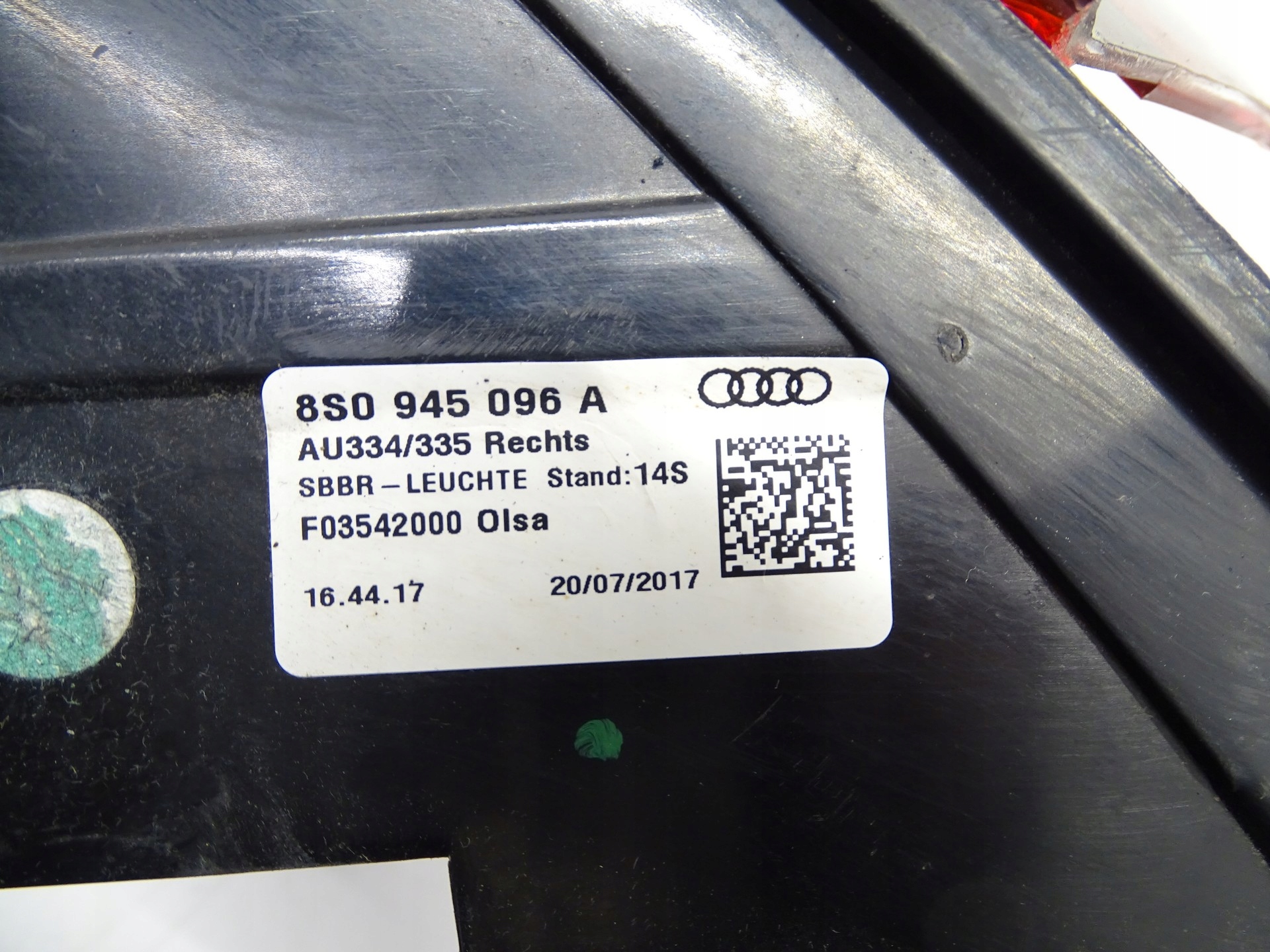 light LED right rear part rear AUDI TT, TTS 8S 8S0945096A