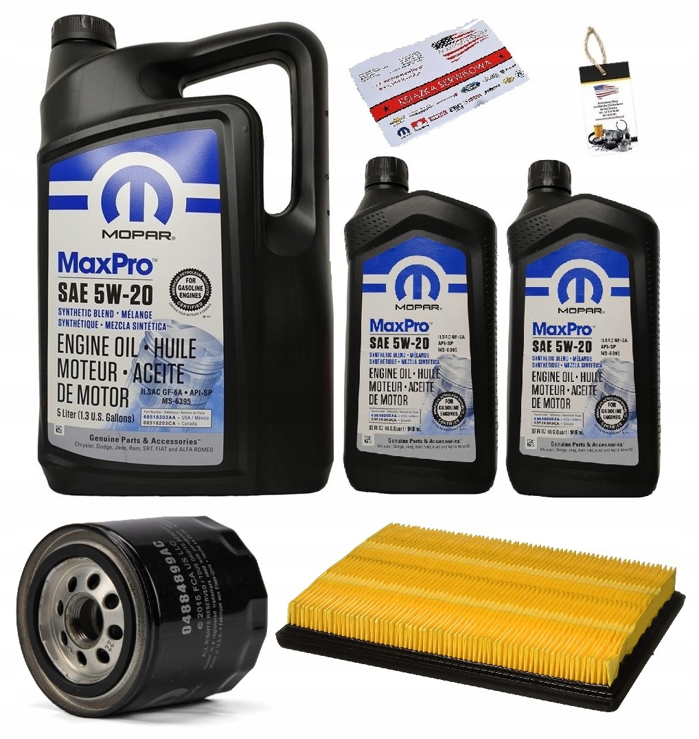 MOPAR 5W20 + FILTRY CHRYSLER 300 5,7 09-10