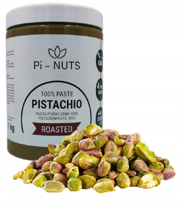 Pasta Pistacjowa 100% Z Prażonych Pistacji 1KG Pi-nuts