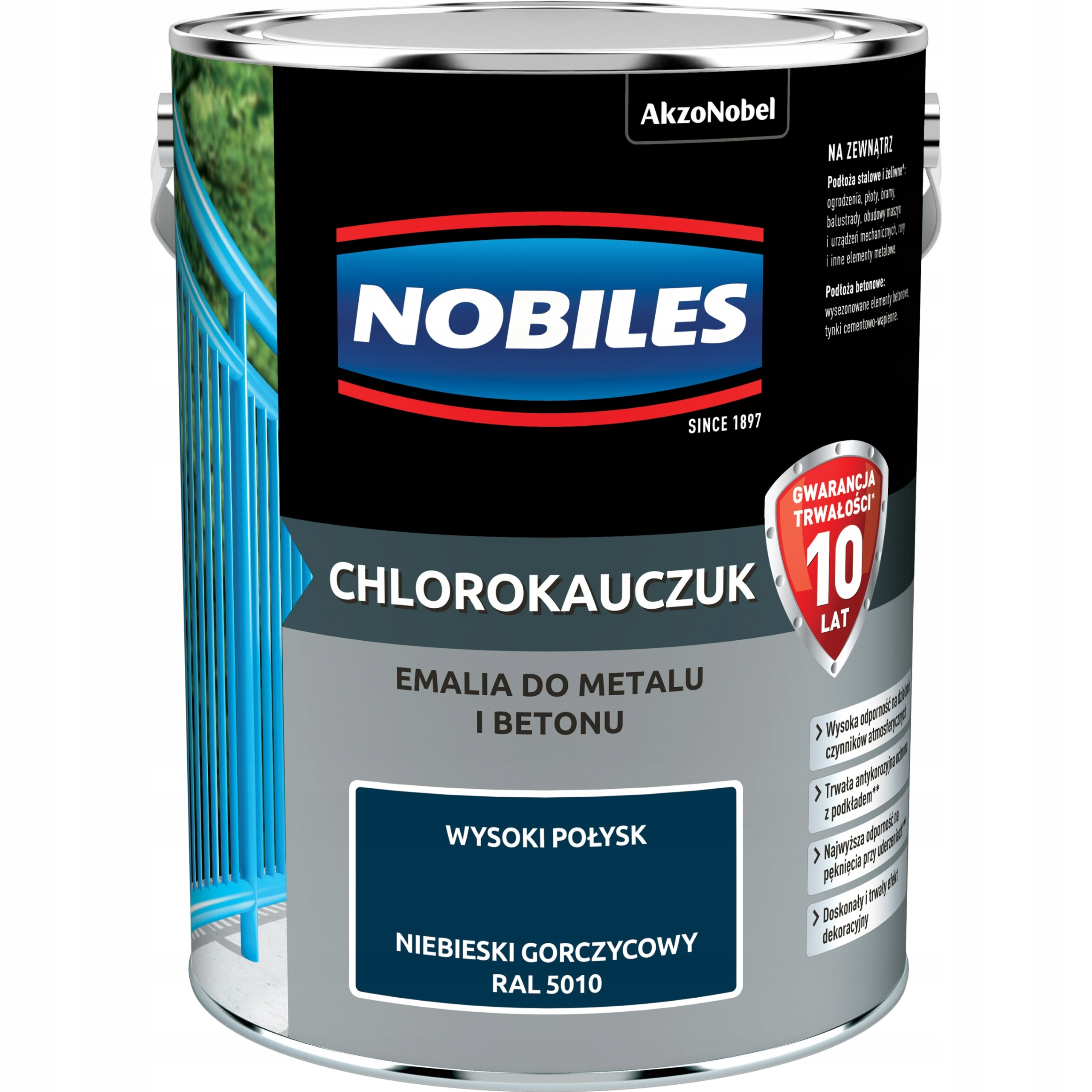 Chlorokaučuk 5L Modrý Hořčičný Nobiles