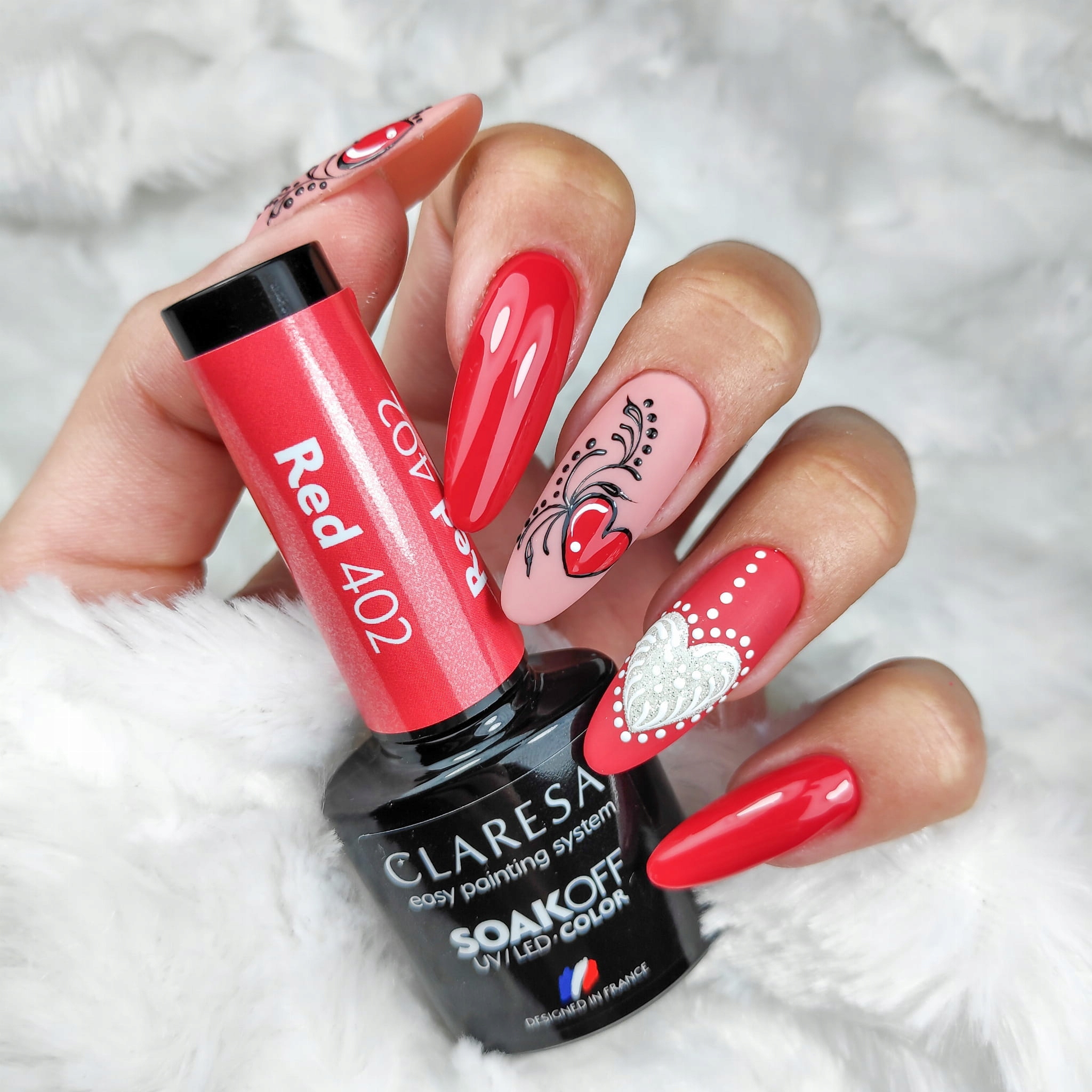 402 Red UV Nagellack 5 ml Claresa — 7