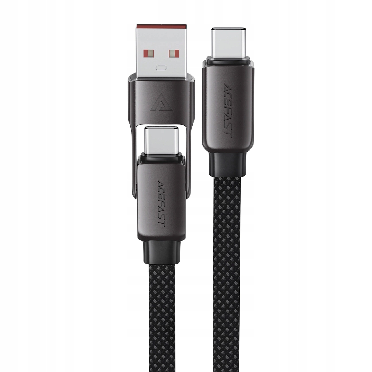 Kabel Acefast C13-04 Usb-c Usb-a Usb-c 480Mb/s 3A 1.2m czarny