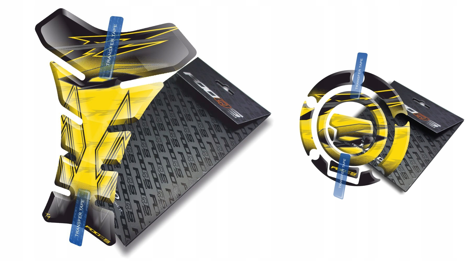 Tank-pad Cap-pad od společnosti Fooqs pro Yamaha FZ-6 Žlutý