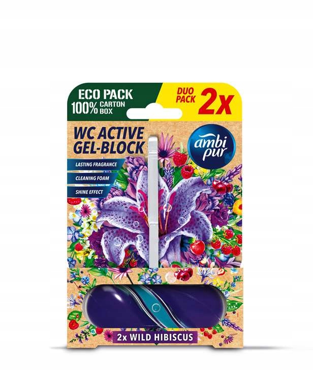 4x Wc závěs Ambi Pur Wild Hibiscus Duo Pack 2x 45 g