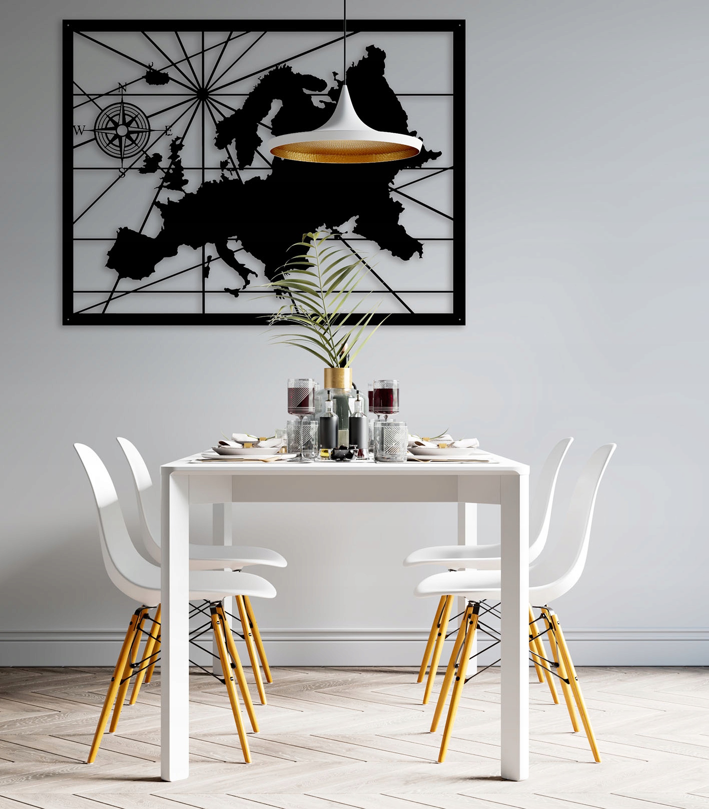 Obraz Panel dekoracja ścienna Mapa Europy 3d Marka inna