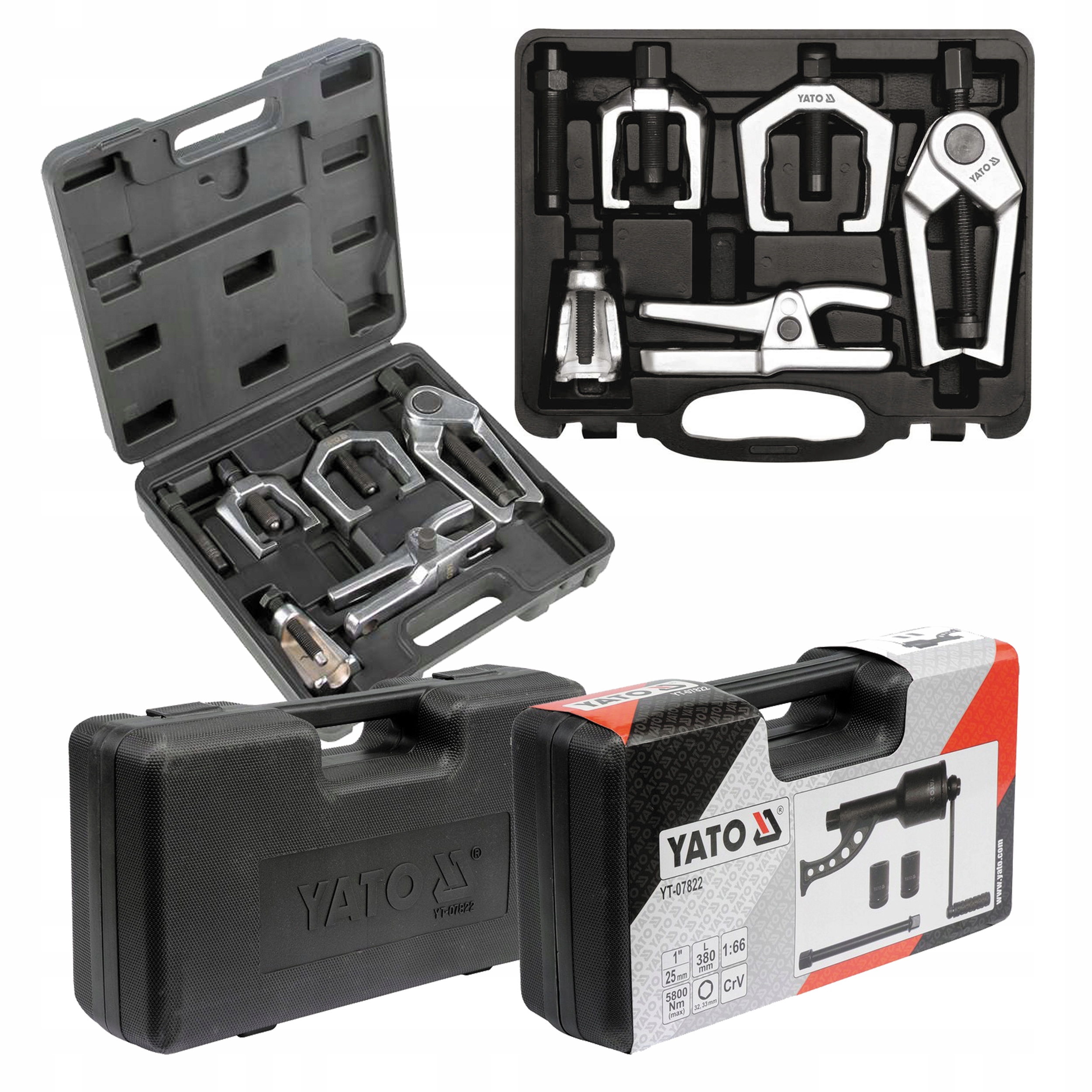 

Zestaw ściągaczy do końcówek drążka Yato YT-06157
