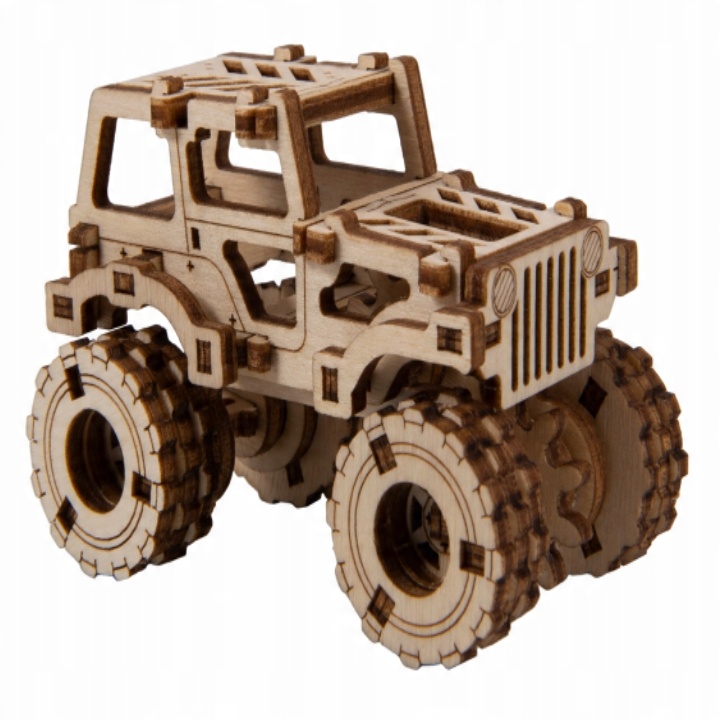 

Wooden City Monster Truck 1 Puzzle 3D Model