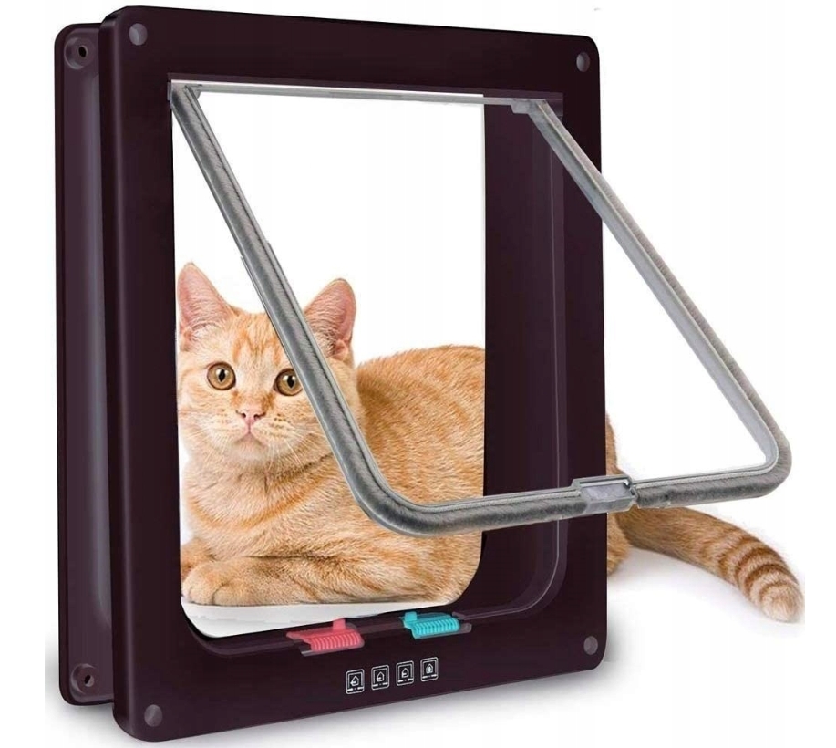 DRZWICZKI DLA PSA/KOTA 4 SPOSOBY BRĄZ XL Marka inna