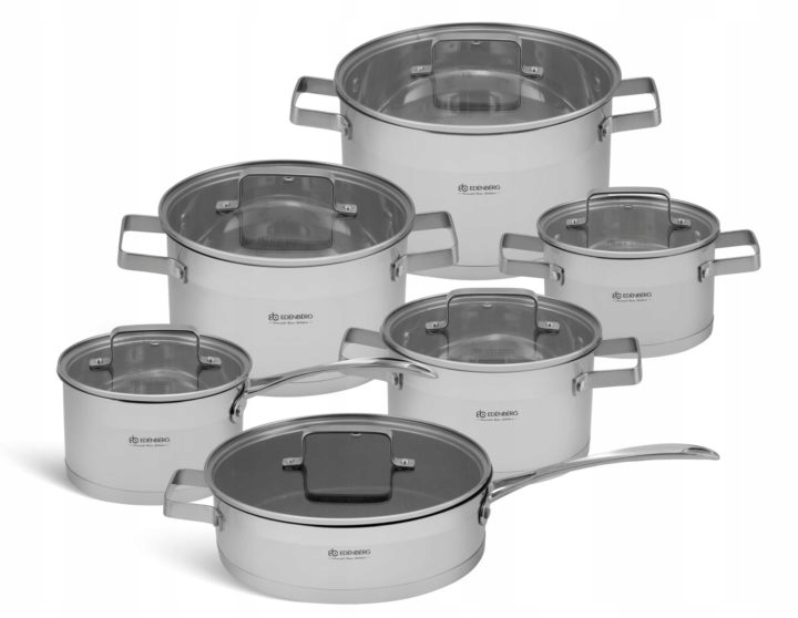 Sada hrnců s mramorovou pánví 12dílná