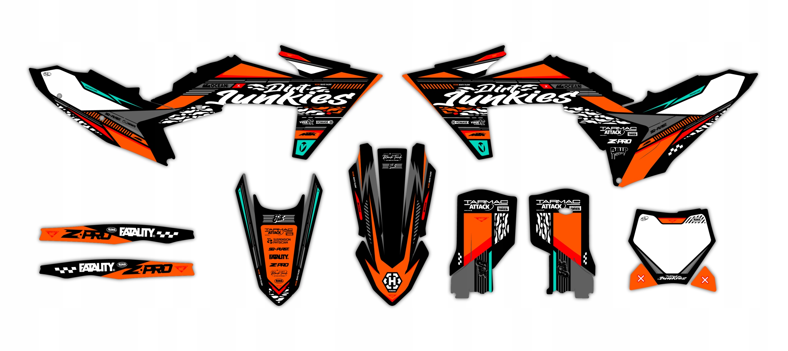 Dýha nálepky na motor Ktm Sx Sxf 2023+
