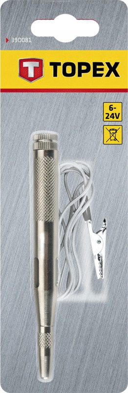 PRÓBNIK NAPIĘCIA SAMOCHODOWY 6-24V PRÓBÓWKA TESTER Kod producenta 39D081