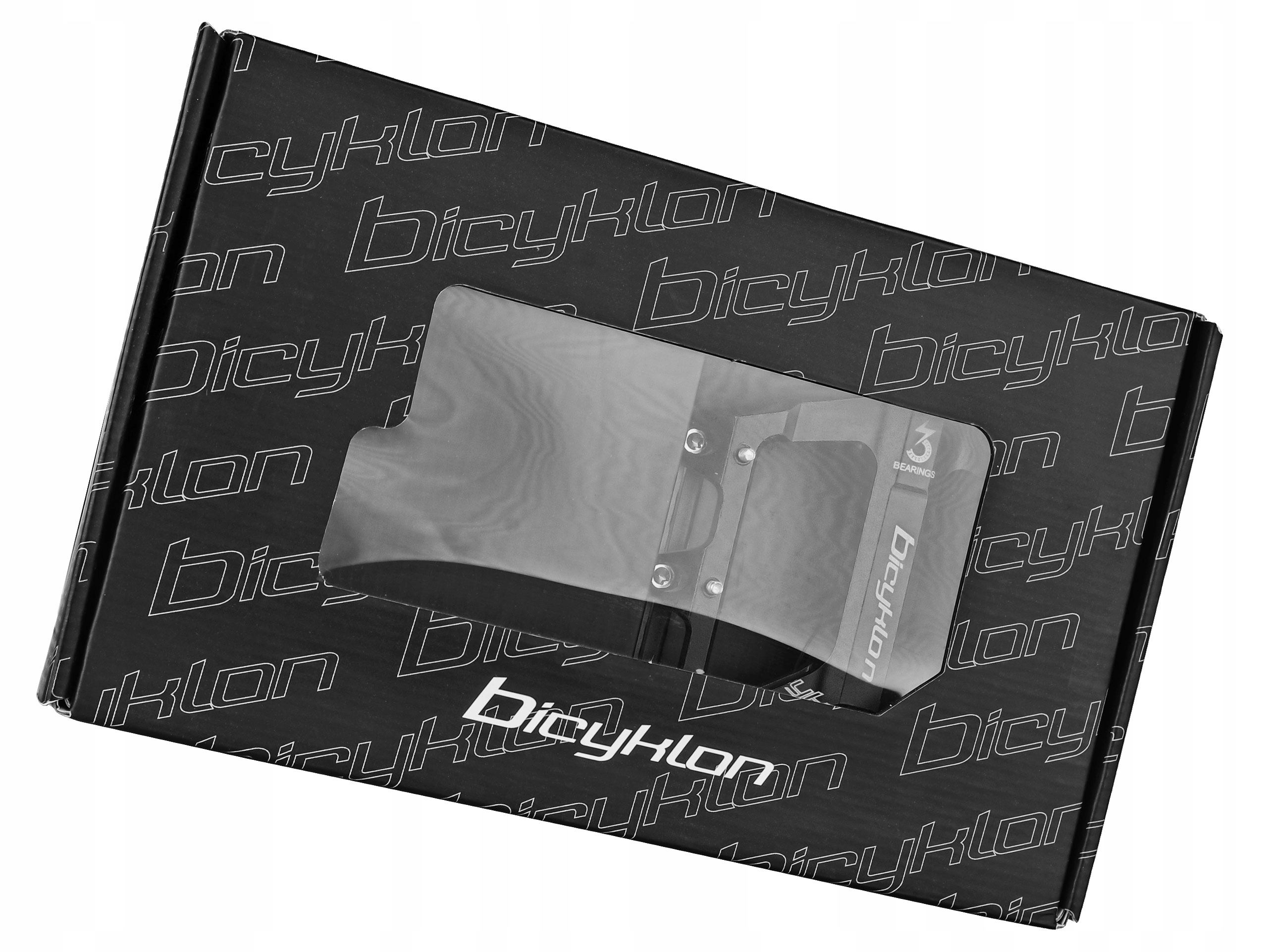 PEDAŁY ROWEROWE BICYKLON DX1 PLATFORMOWE ŁOŻYSKA MASZYNOWE CZARNE Kolor dominujący czarny