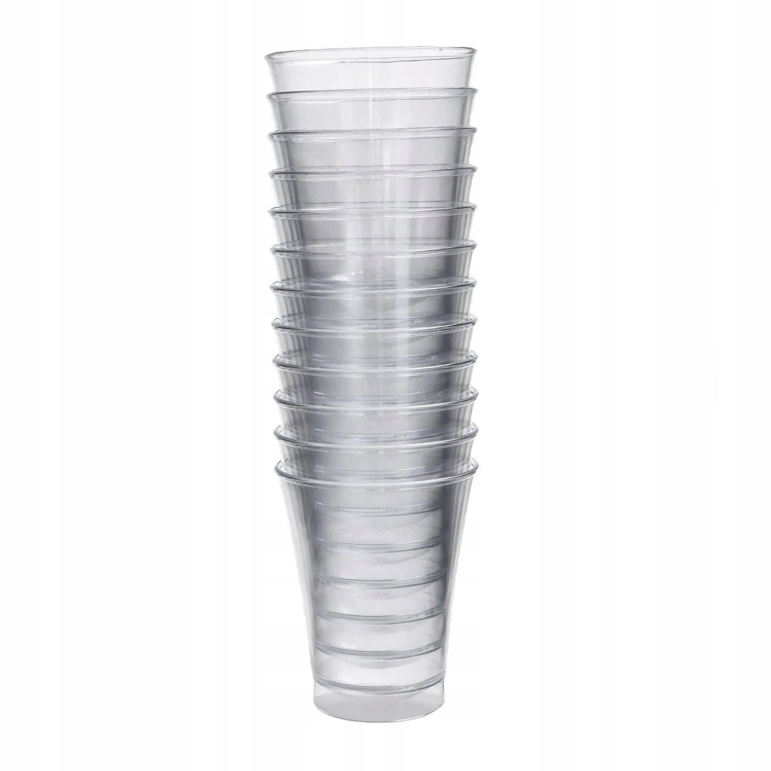 

Kubki transparentne plastikowe szklanki 260ml